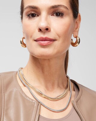 MagneticMix™ Mixed Metal Necklace