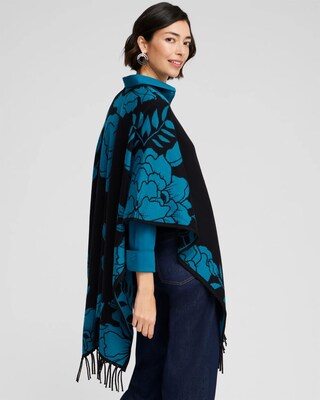 Cashmere Blend Fringe Ruana