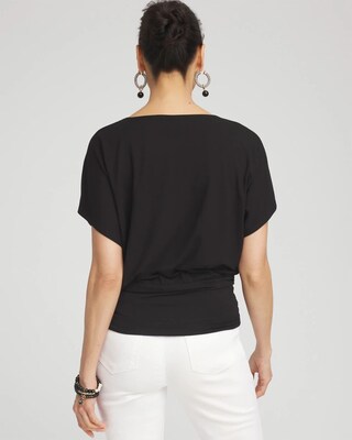 Touch of Cool™ Ruched Banded Hem Top