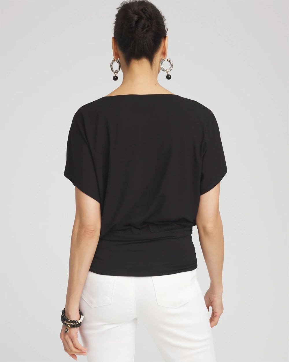 Touch of Cool™ Ruched Banded Hem Top