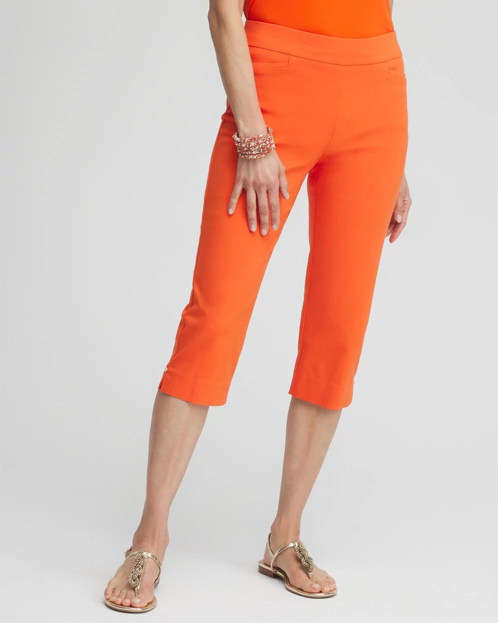 Brigitte™ Pull-On Rivet Slim Capris