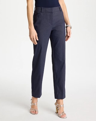 Emme Fly Front Straight Ankle Pants