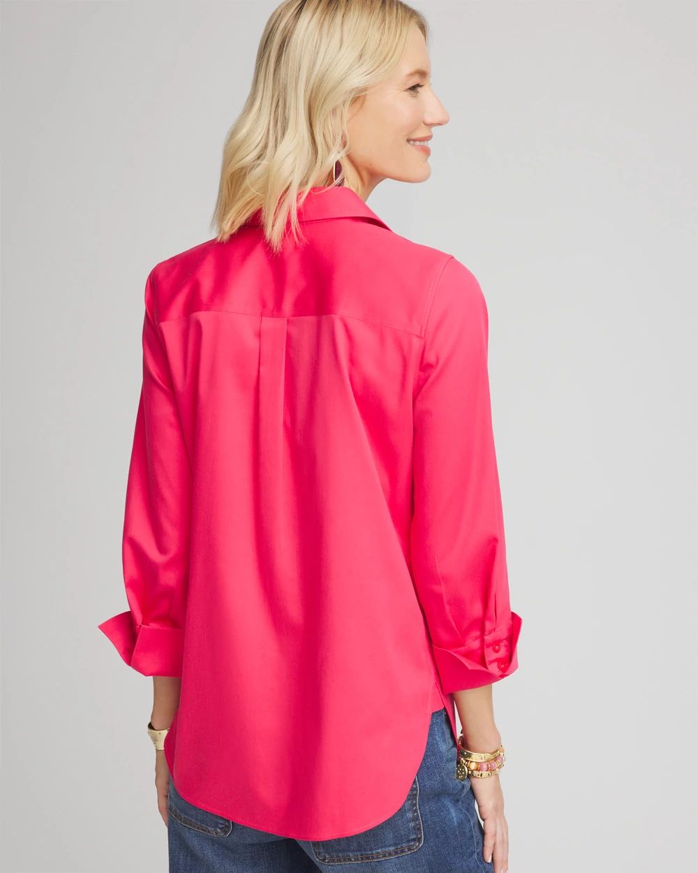 No Iron™ 3/4 Sleeve Stretch Shirt