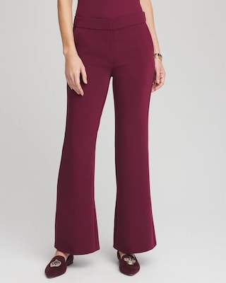 Crepe Flared Trouser Pants