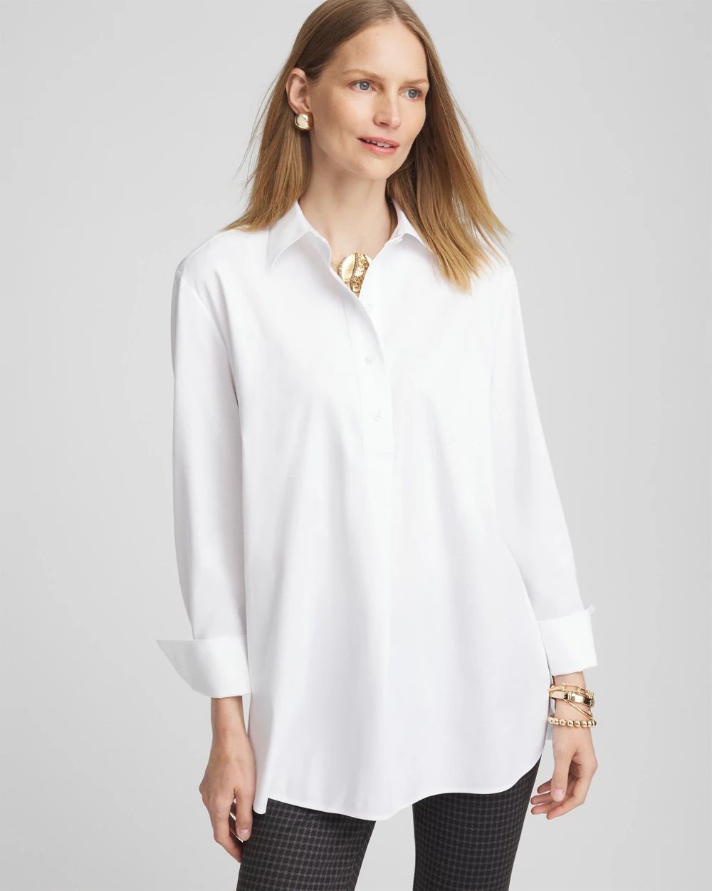 No Iron™ Knit Mix Tunic