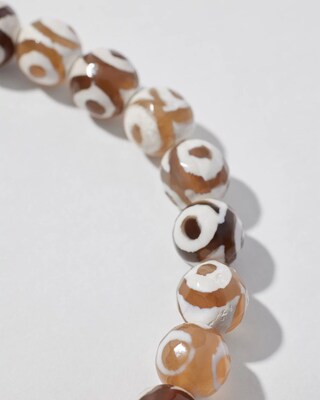 Brown Fireball Stretch Bracelet