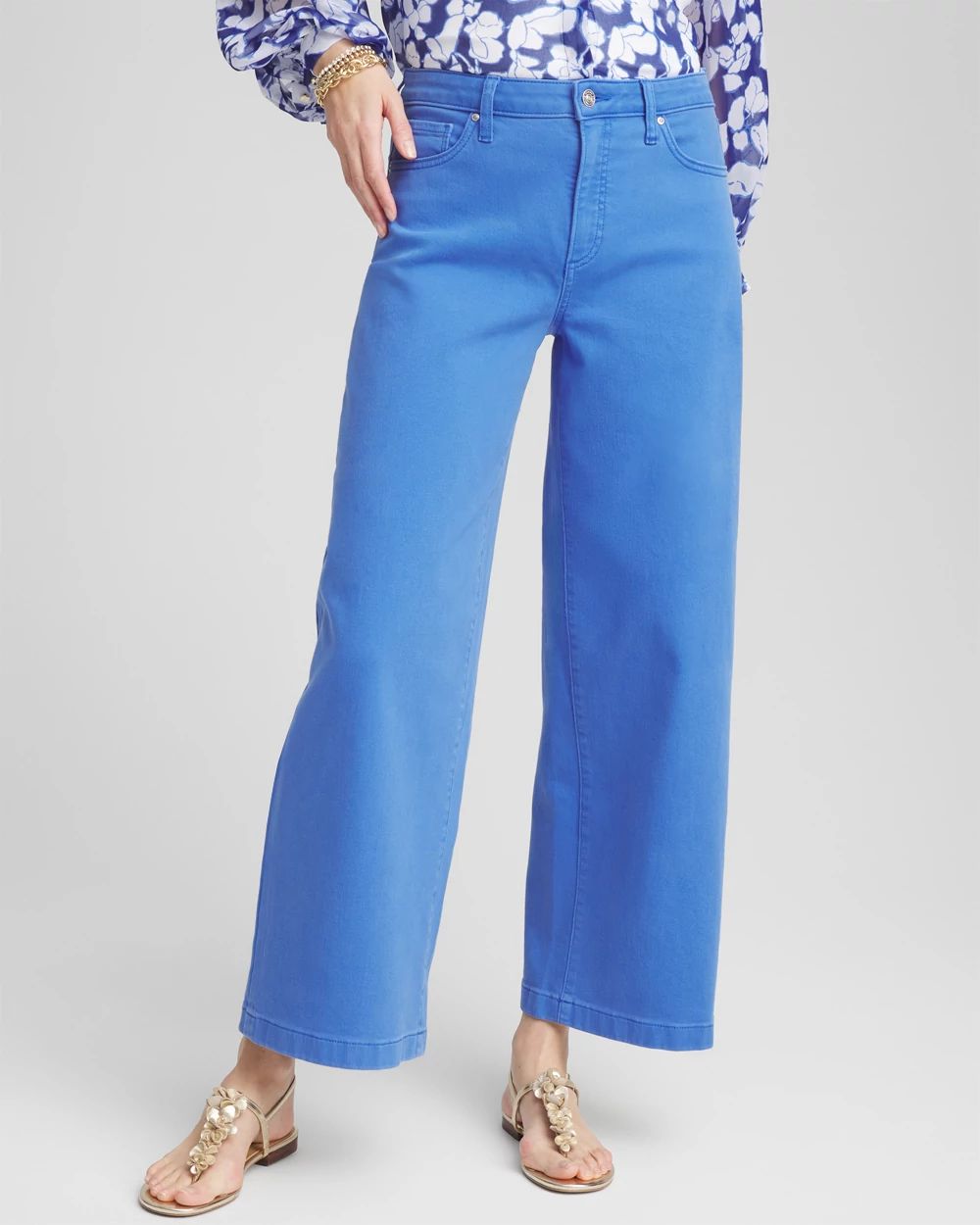 So Slimming® High-Rise Wide Cropped Jeans