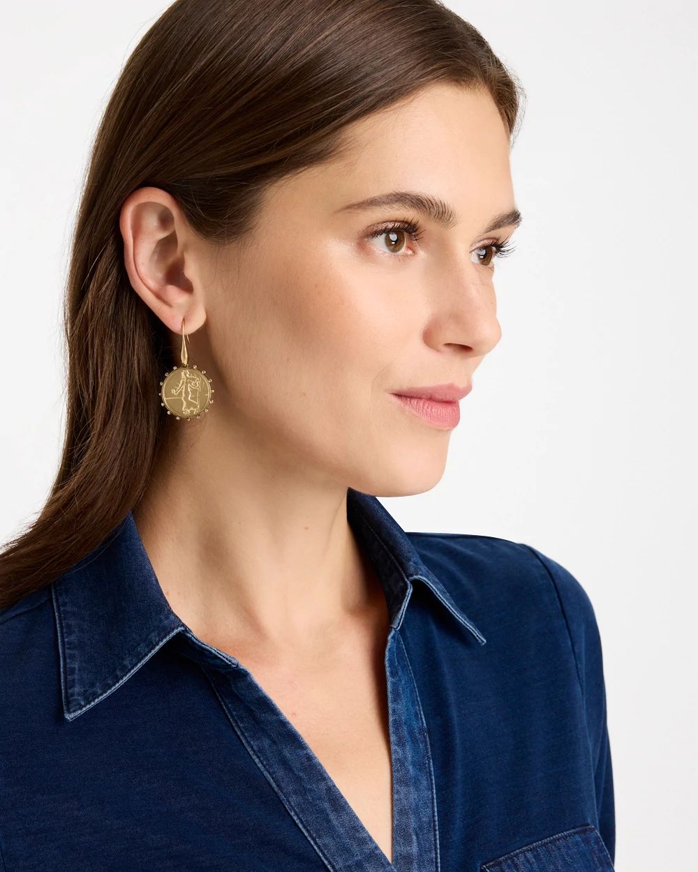 Coin Fishwire Earrings click to view larger image.