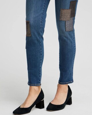 Patchwork Pull-On Jeggings click to view larger image.