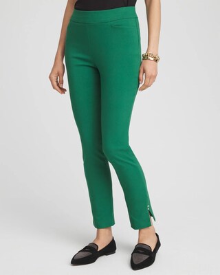 Brigitte Rivet Slit Ankle Pants
