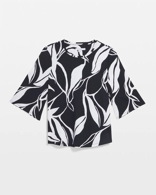 Abstract Flare Sleeve Tee