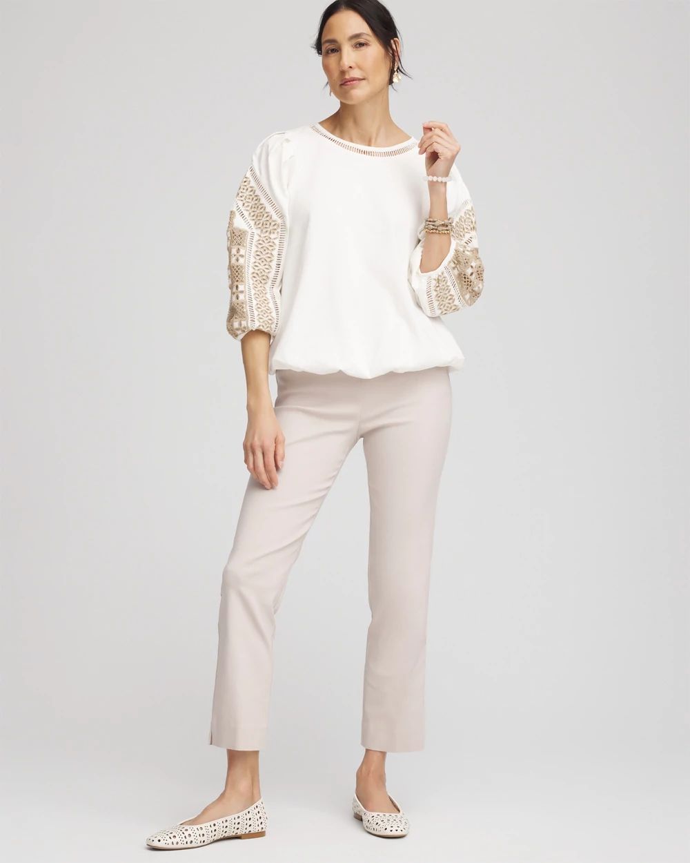 Brigitte™ Pull-On Slim Cropped Pants