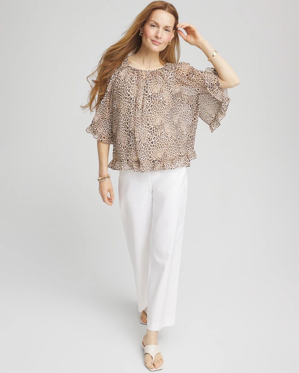 Animal Print Georgette Blouse