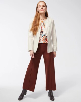 Faux Leather Peplum Jacket