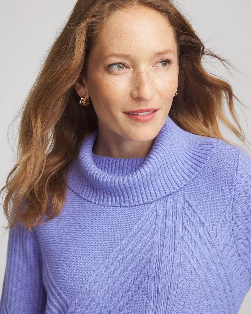 Ribbed Cowlneck Sweater click to view larger image.