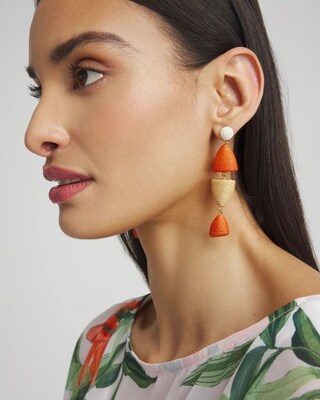 No Droop™ Abstract Fish Drop Earrings