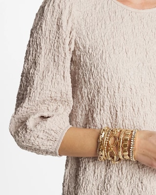 Thin Twist Stretch Bracelet click to view larger image.