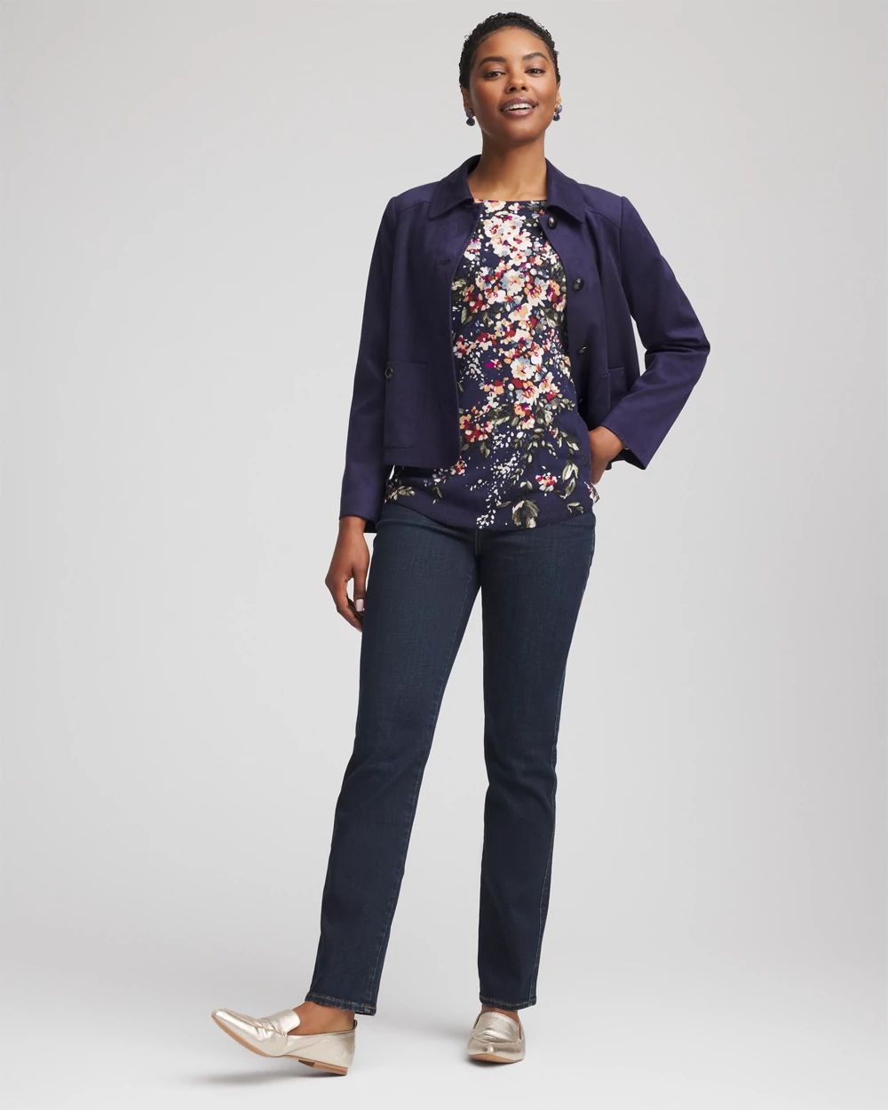 Ella Floral Ribbed-Bateau Pullover Sweater