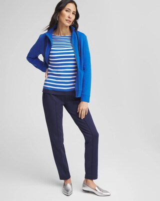 Zenergy® Striped Boatneck Mariner Tee click to view larger image.