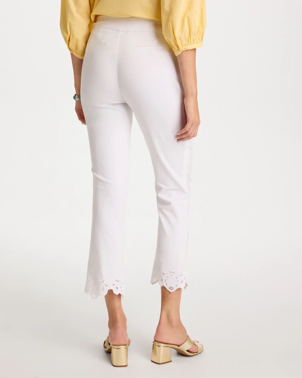 Petite Embroidered Brigitte™ Slim Crop Pant