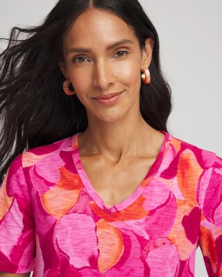 Watercolor Short Sleeve Forward-Seam Tee click to view larger image.