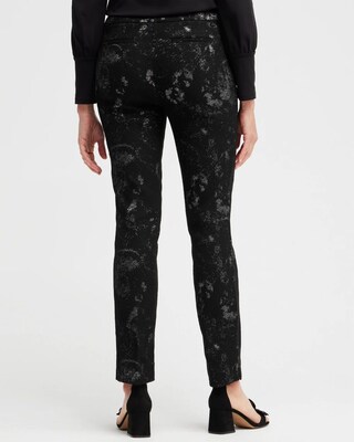Brigitte Lurex Jacquard Ankle Pants