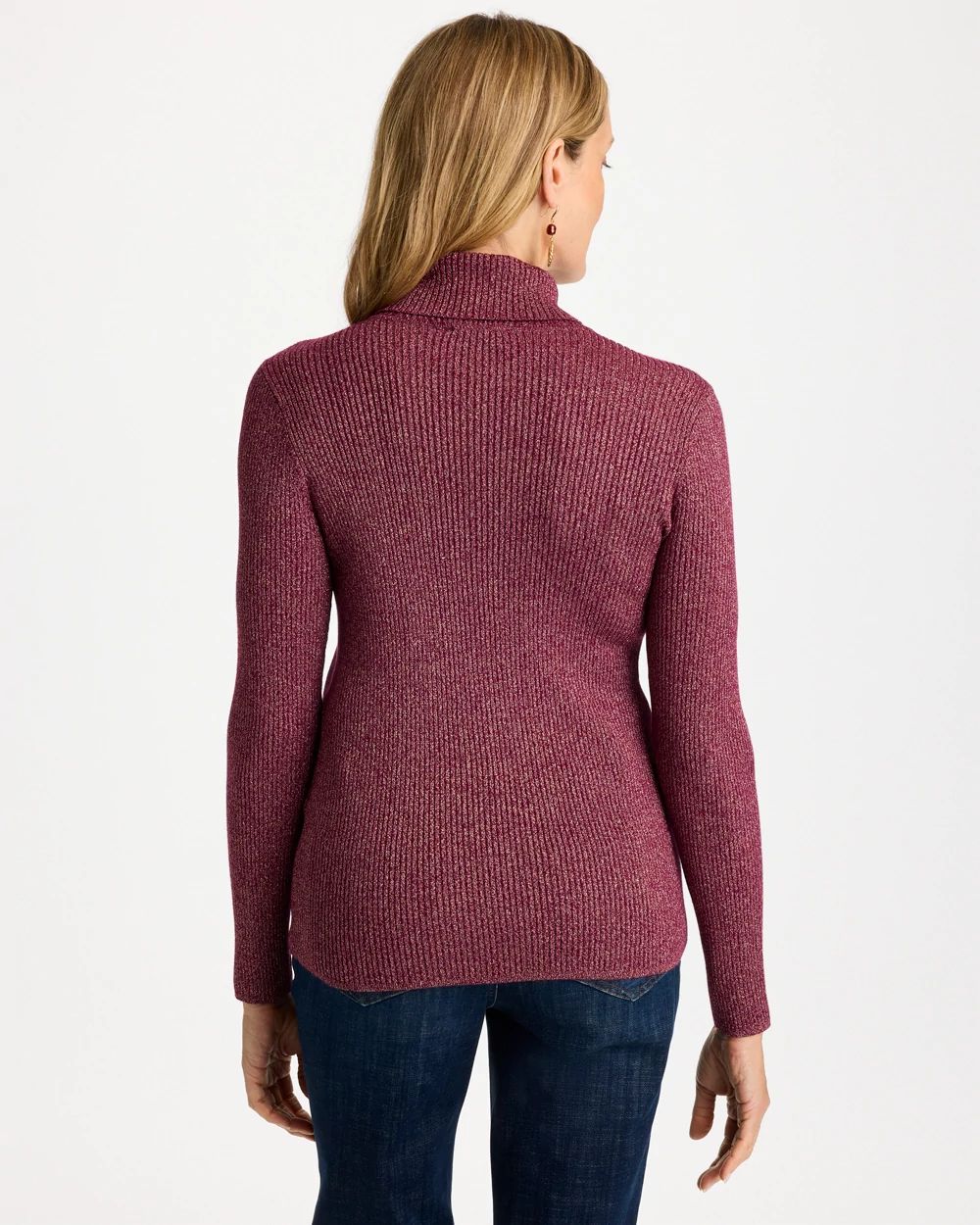Ella Ribbed Turtleneck Sweater click to view larger image.