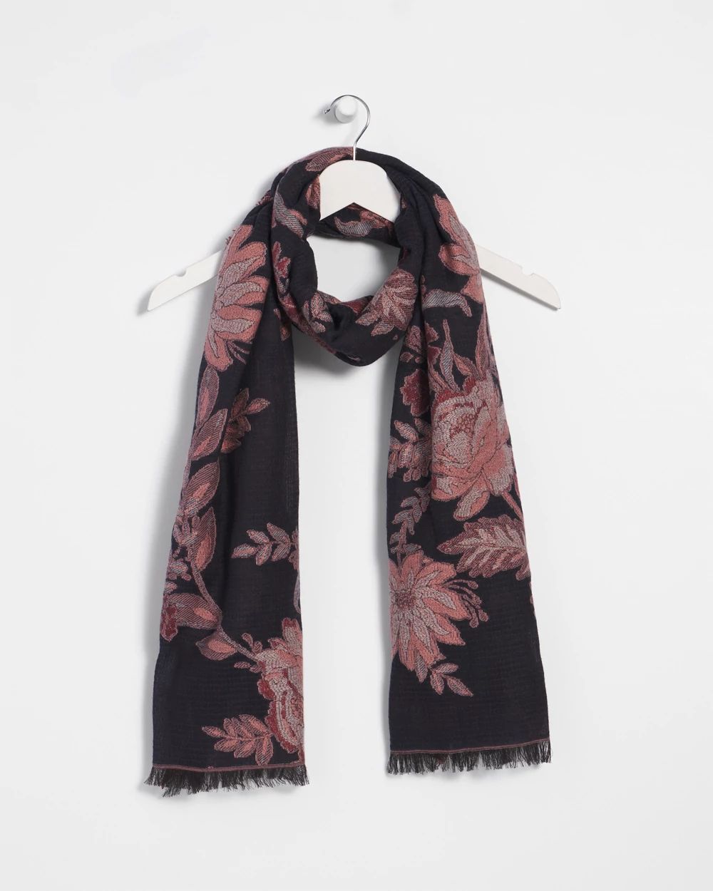 Cotton Jacquard Oblong Scarf