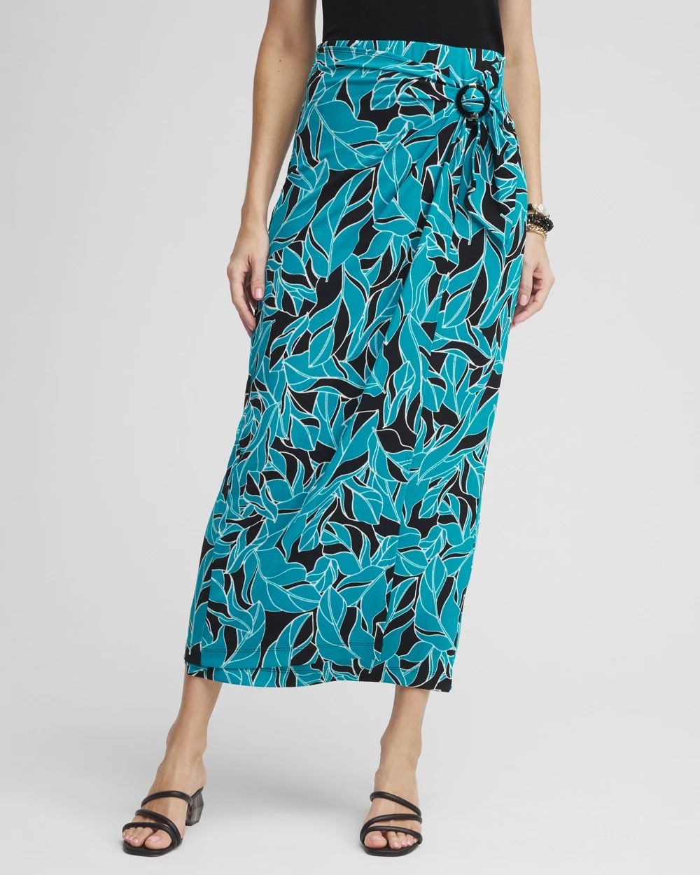 Travelers™ Faux Wrap Maxi Skirt
