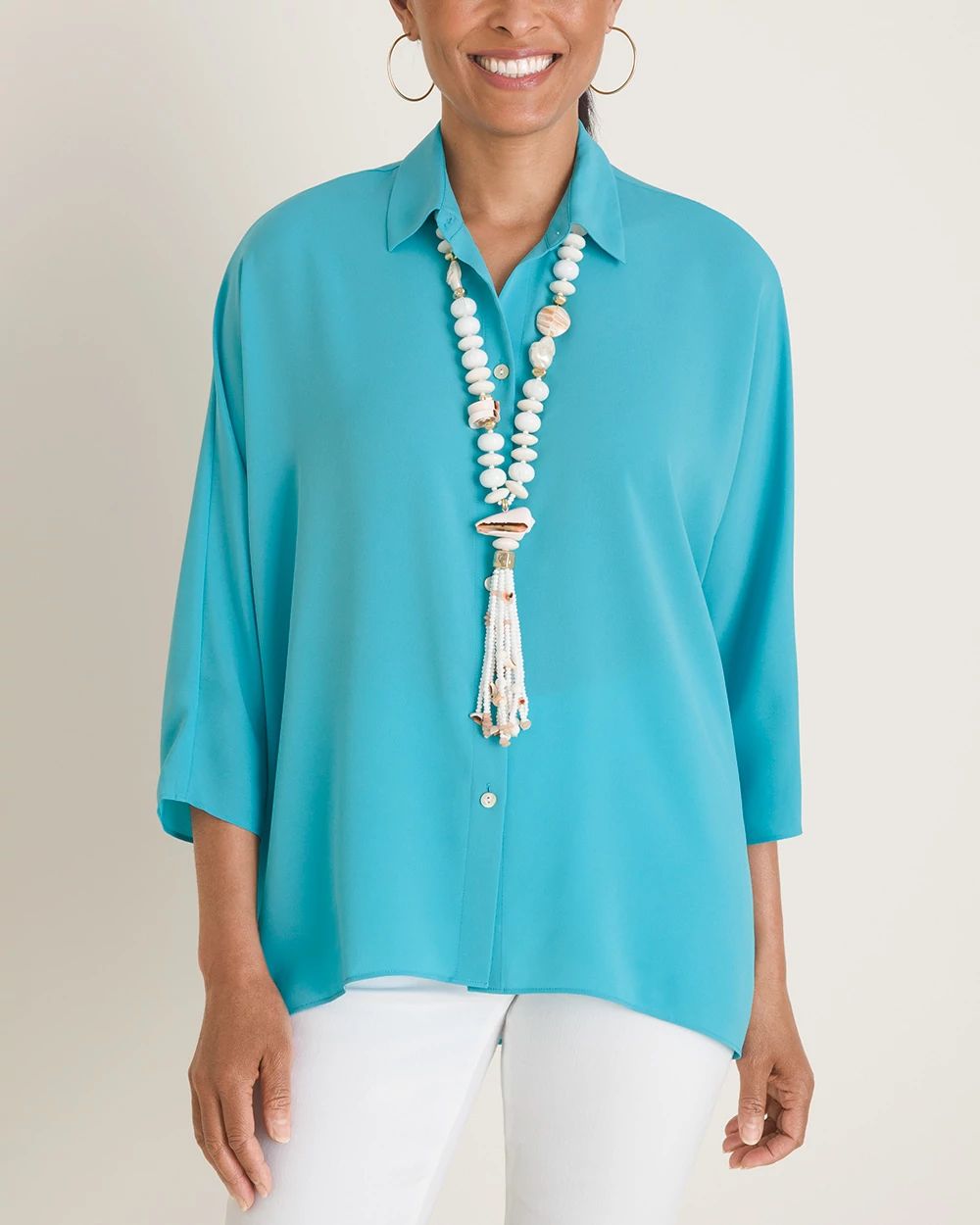 Sheer Collared Shirt