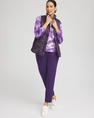 Zenergy® Scuba Tie Dye Long-sleeve Top click to view larger image.