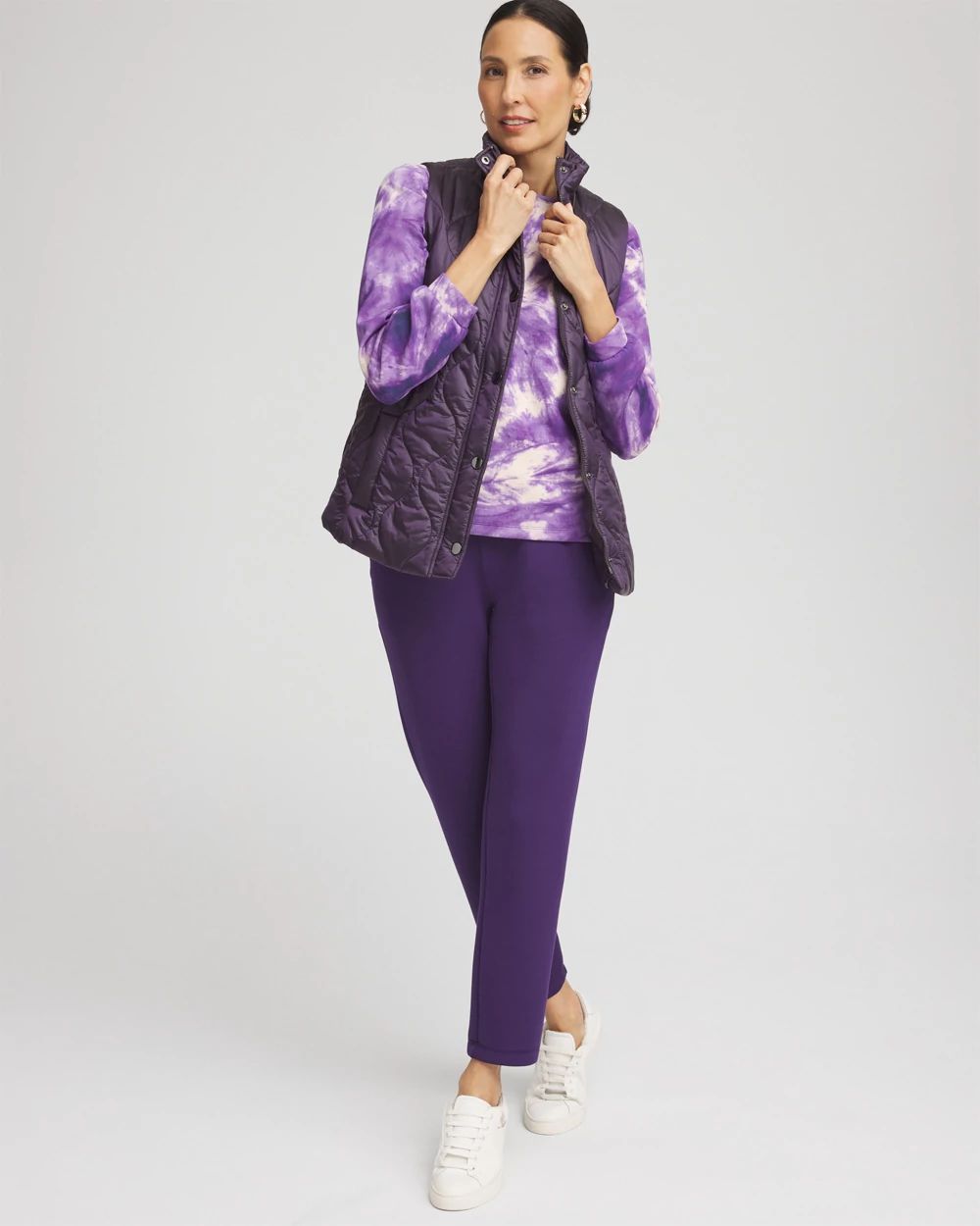 Zenergy® Scuba Tie Dye Long-sleeve Top