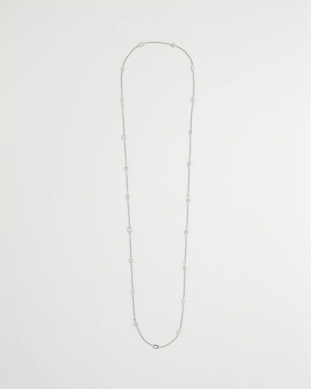 Fine Crystal Long Chain Necklace