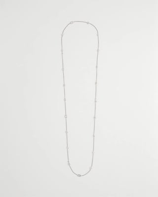 Fine Crystal Long Chain Necklace