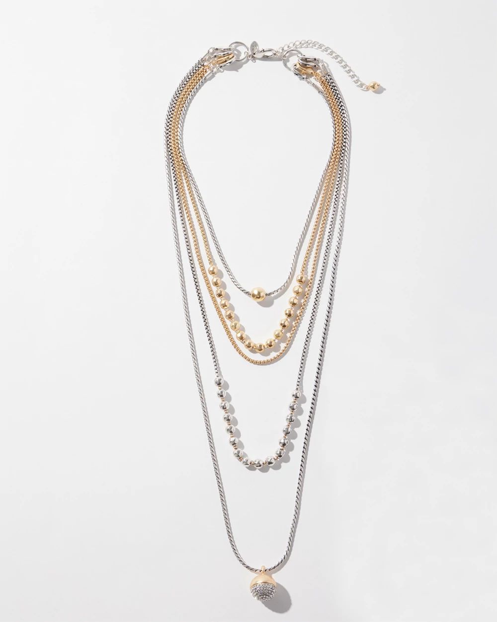 Mixed Metal Convertible Necklace