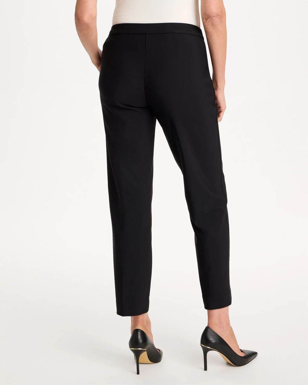 Emme Soft-Stretch Slim Ankle Pants click to view larger image.