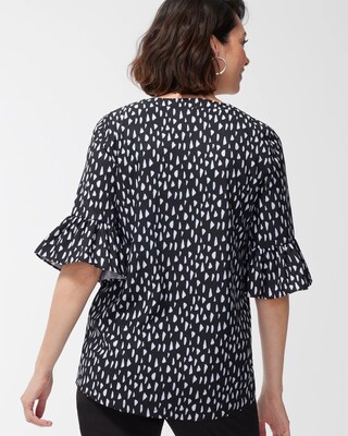 Zenergy UPF Neema Pebble Ruffle Sleeve Top