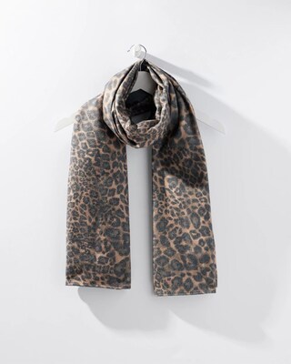 Animal Print Oblong Scarf