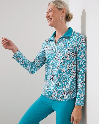 Zenergy UPF Paisley Bungee Pullover