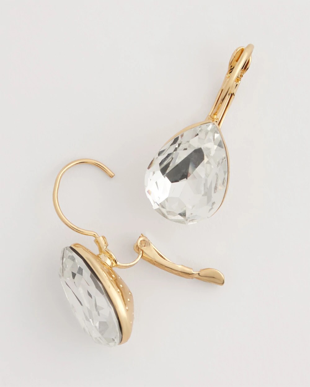 Crystal Gem Teardrop Earrings