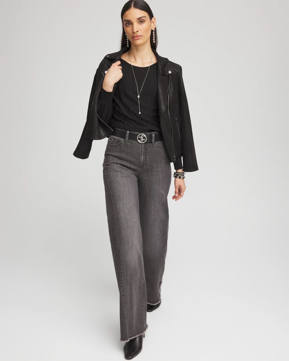 Pleated Long Sleeve Sweater click to view larger image.