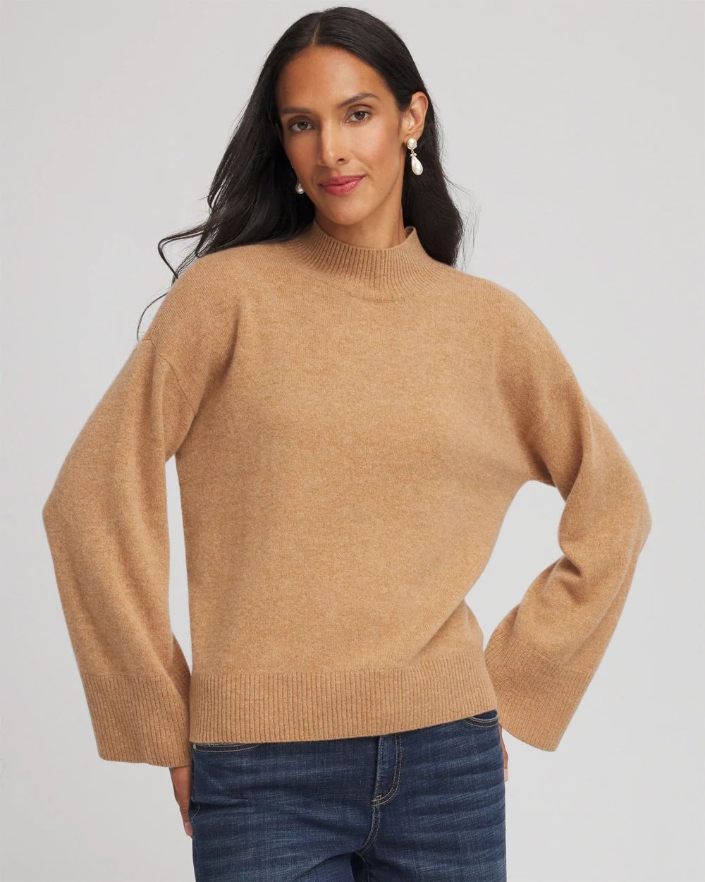 Cashmere Mockneck Sweater