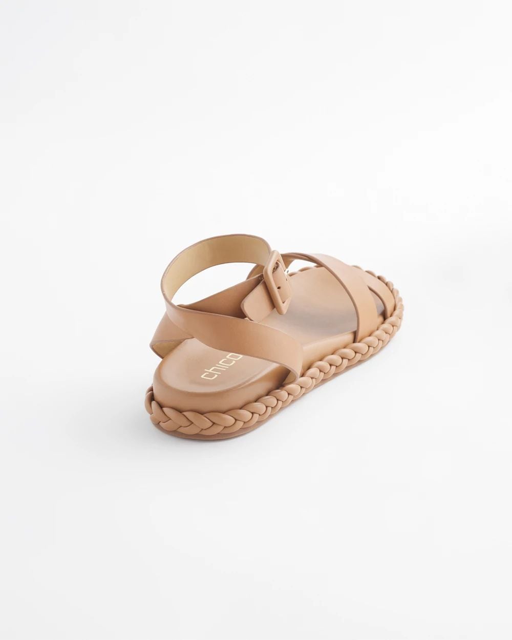 Leather Braided Sandals click to view larger image.