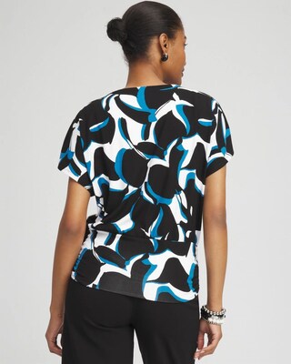 Touch of Cool™ Abstract Banded Hem Top click to view larger image.