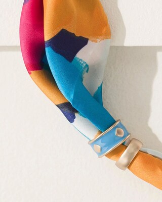 Multicolor Scarf Necklace