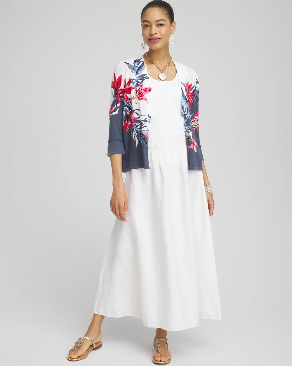 Summer Romance Floral Short Cardigan
