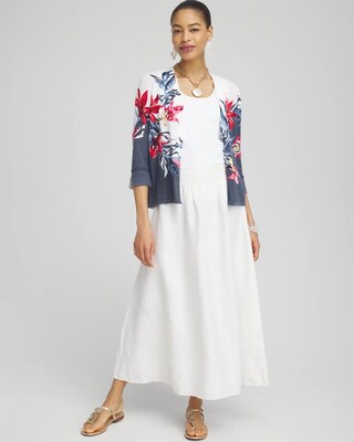 Summer Romance Floral Short Cardigan