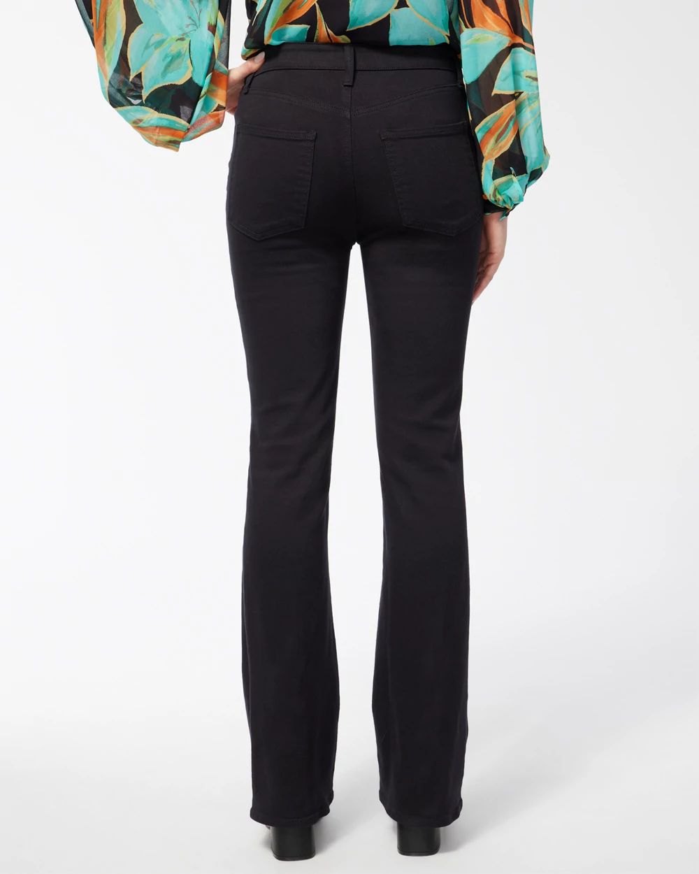 Black High Rise Flare Jeans