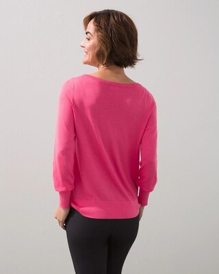 Big Heart Pink Pullover Sweater