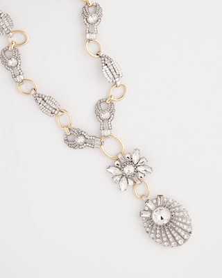 Chico’s Originals Art Deco Crystal Y-Necklace click to view larger image.